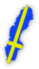 Sweden Flag In Map Of Sweden Clip Art